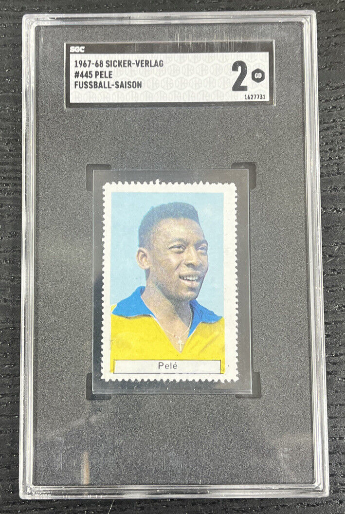 1967-68 Sicker-Verlag Fussball-Saison Pele #445 Brazil FIFA SGC 1