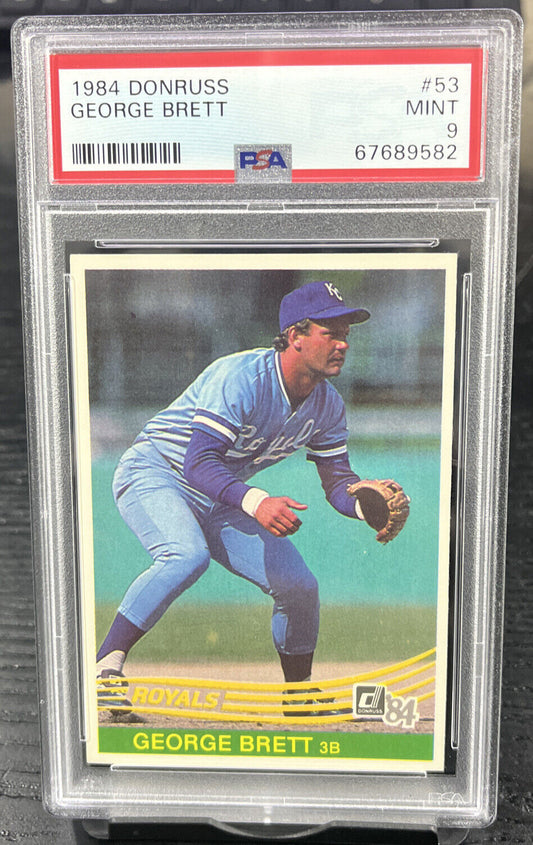 1984 Donruss #53 George Brett PSA 9 Kansas City Royals