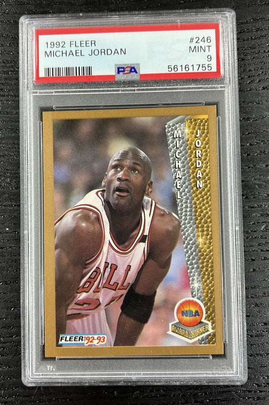 1992 Fleer Michael Jordan #246 Chicago Bulls PSA 9