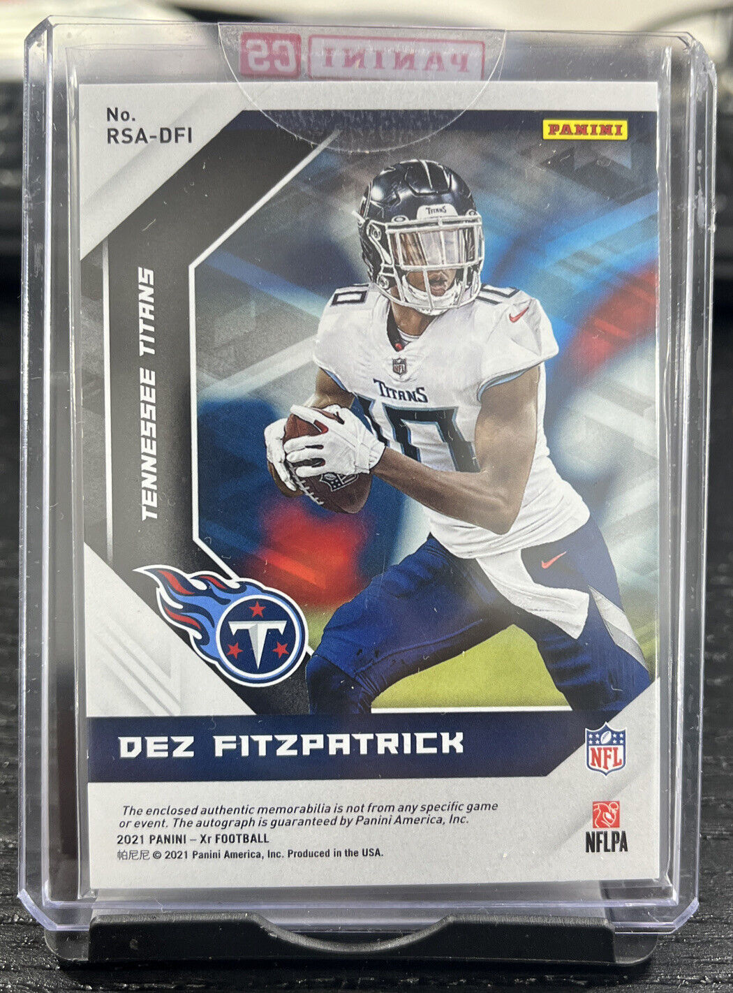 2021 Panini XR Football Dez Fitzpatrick RPA /75 Tennessee Titans