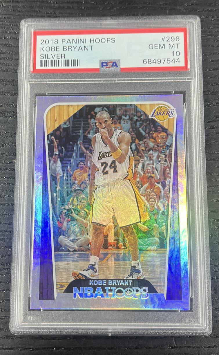 2018 Panini NBA Hoops KOBE BRYANT #296 Los Angeles Lakers /199 PSA 10 GEM MINT