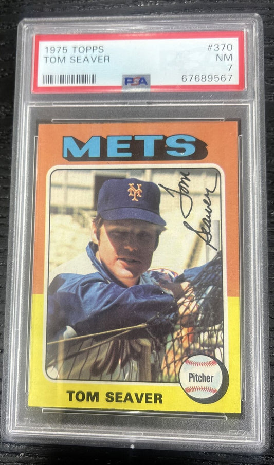 1975 Topps Tom Seaver New York Mets HOF #370 PSA 7