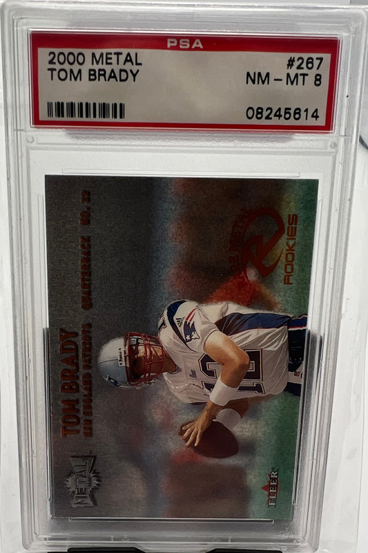 2000 Metal Tom Brady #267 NM-MT 8 RC