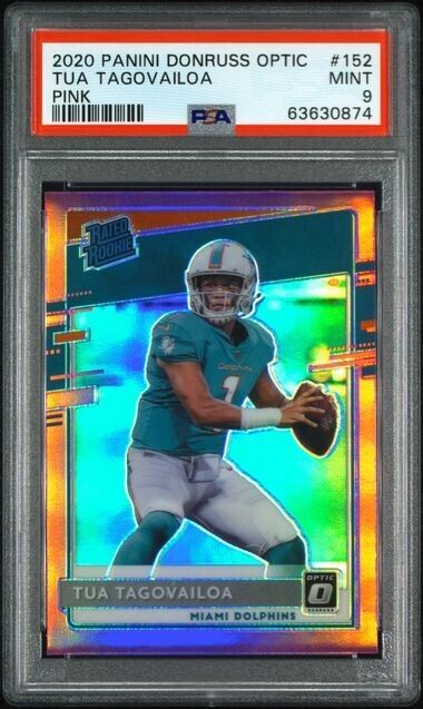 2020 Panini Donruss Optic Pink Tua Tagovailoa #152 Mint 9 RC