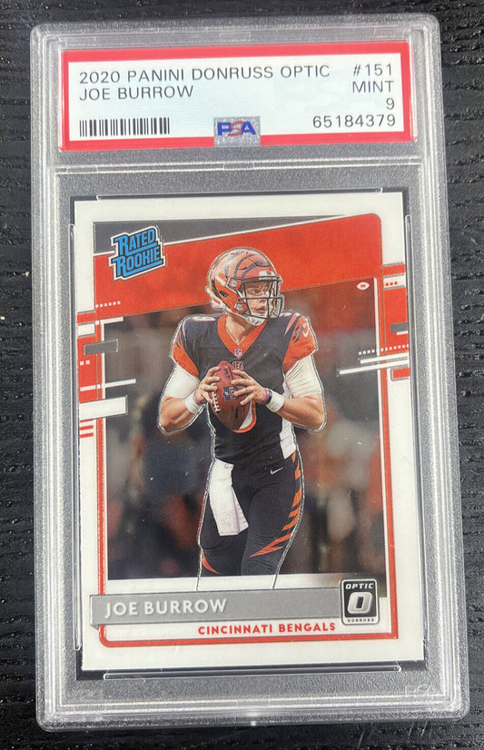 2020 Panini Donruss Optic Joe Burrow #151 Mint 9 RC