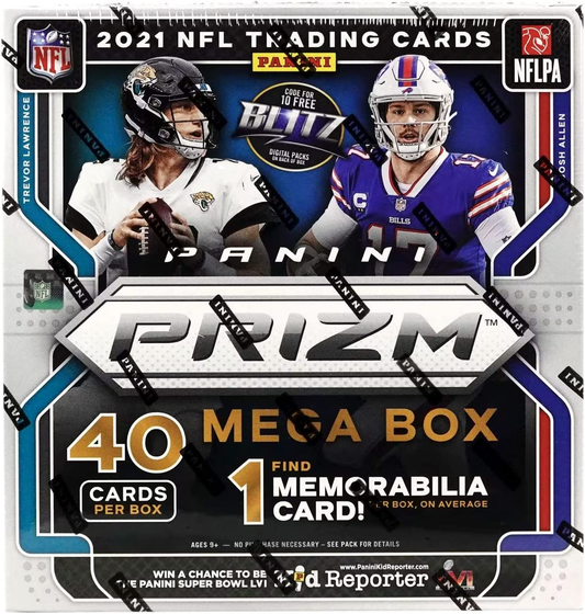 2021 Panini Prizm Football Mega Box (Neon Green Pulsar!)