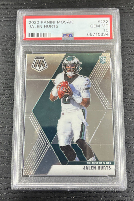 2020 Panini Mosaic Jalen Hurts #222 GEM MT 10 RC