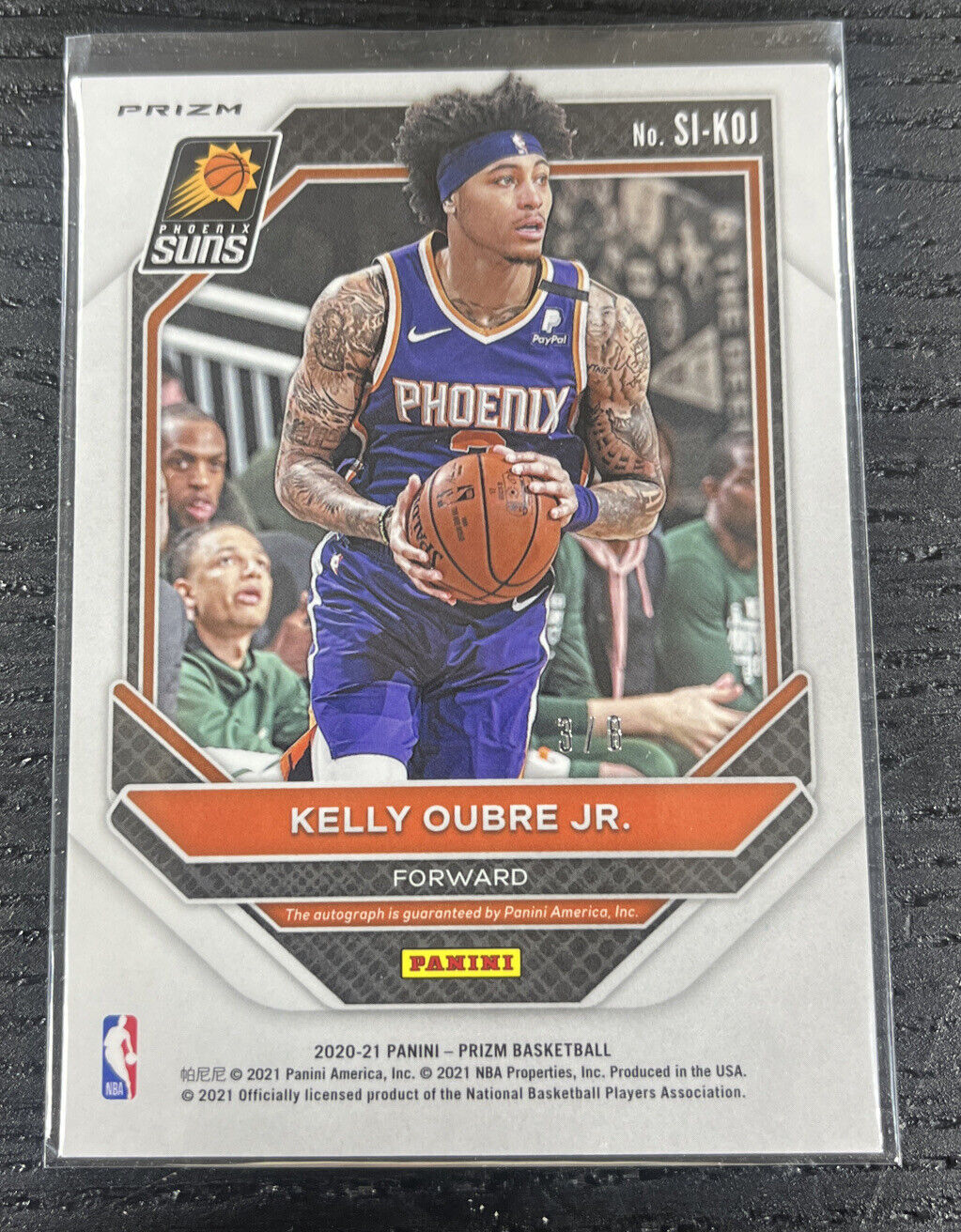 2020-21 PANINI PRIZM CHOICE Kelly Oubre Jr. Signatures Auto Green /8