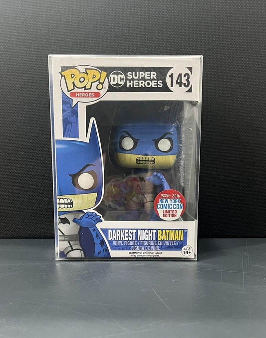 Funko Pop Darkest Night Batman #143 DC Comics Superheroes Vinyl Figure 2016 NYCC