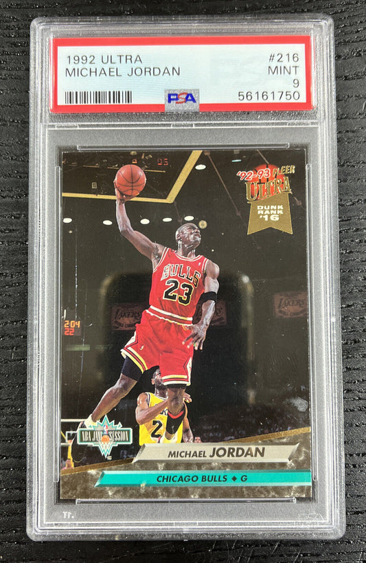1992-93  Fleer Ultra Michael Jordan #216 Chicago Bulls  PSA 9