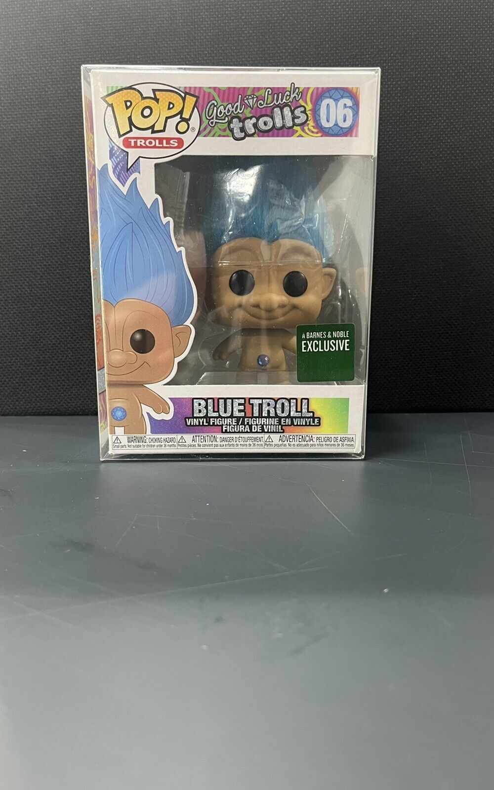 FUNKO POP ! BLUE TROLL 06 BARNES AND NOBLE EXCLUSIVE