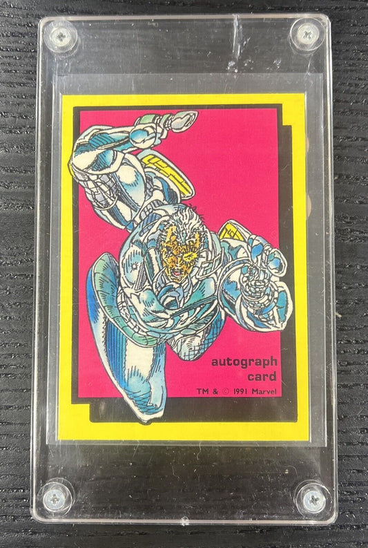 1991 COMIC IMAGES * X-FORCE * LIMITED EDITION AUTOGRAPH CARD * ROB LIEFELD* RARE