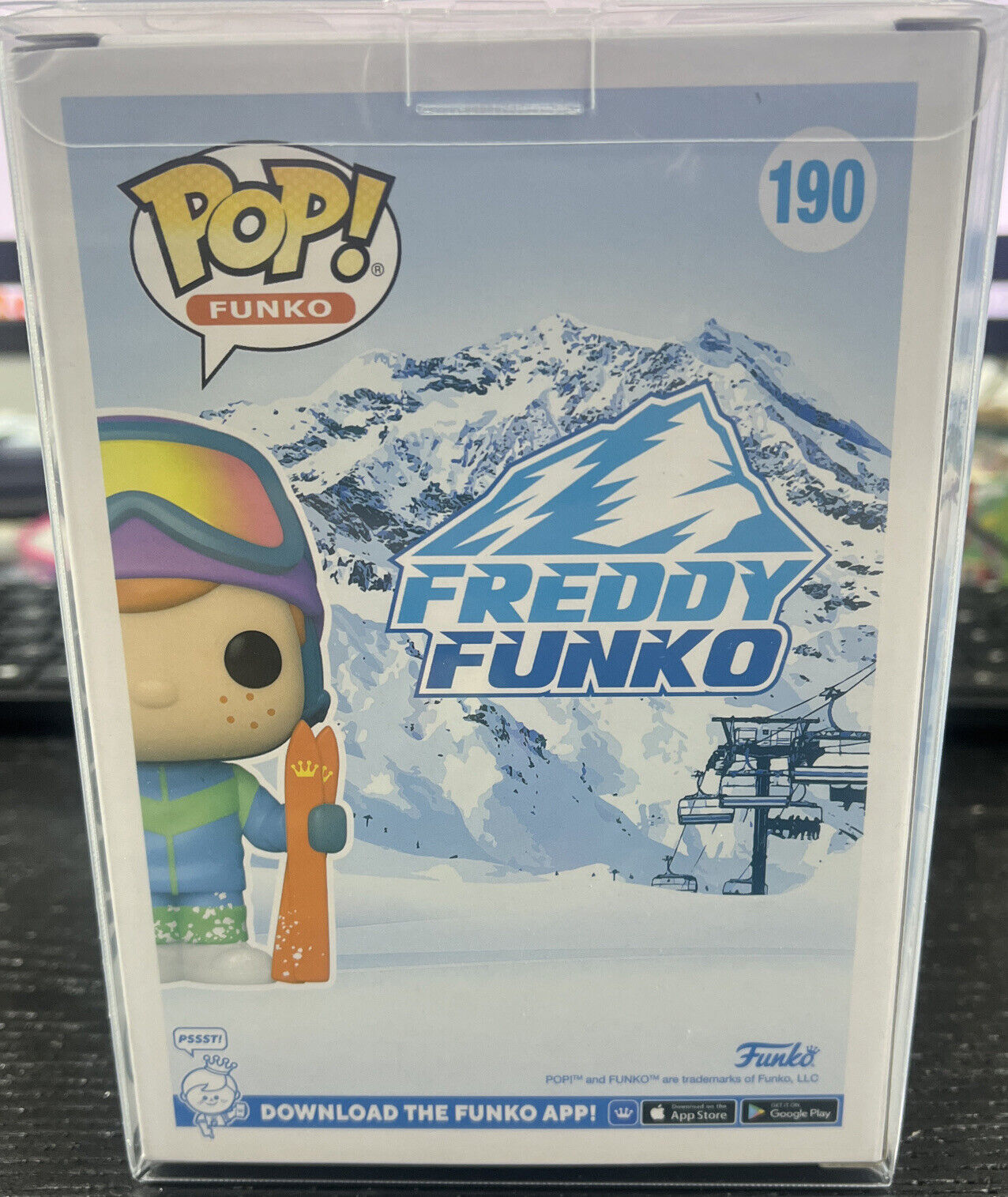 Funko Pop! SKIING FREDDY #190 Funko Shop Exclusive! With Protector!