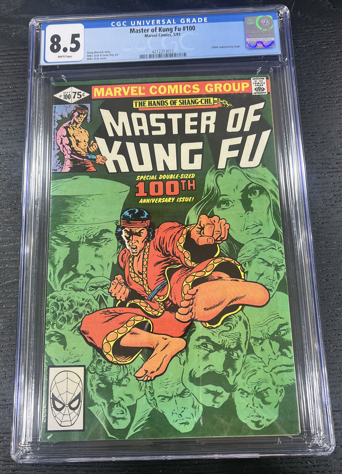 1981 MASTER OF KUNG FU #100 - CGC 8.5 - WP NM/MT - NEWSSTAND - SHANG CHI Comic