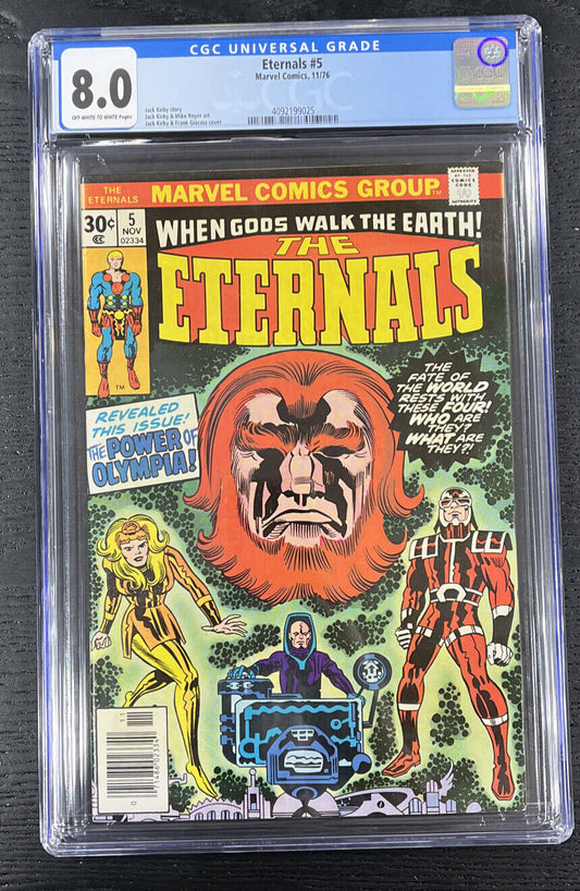 Marvel Comics Eternals 5 CGC 8.0 VF 1st Makkari 1st Domo 1st Thena 1st Zuras KEY