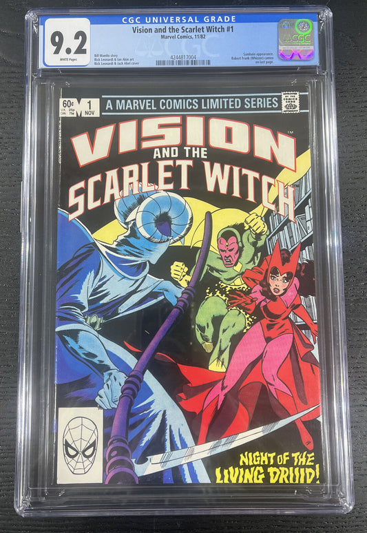 VISION AND THE SCARLET WITCH #1 1982, MARVEL COMICS CGC 9.2 Nov. 1st White Pages