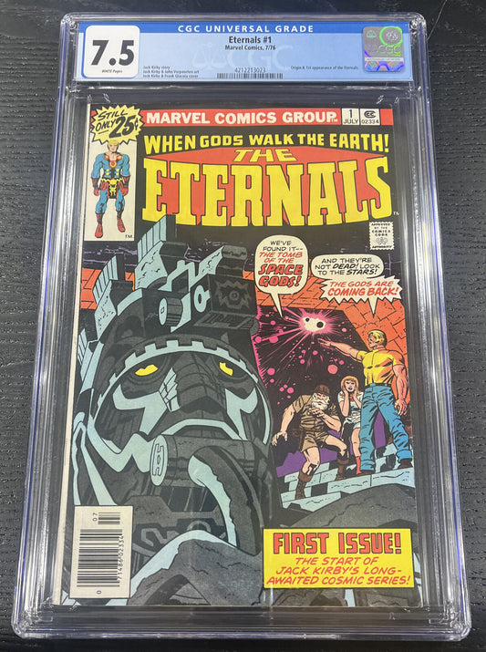 Eternals #1 (1976) - CGC 7.5 - 1st App & Origin - Jack Kirby - Marvel Comics