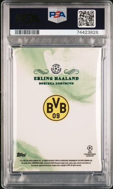 2021 Topps Pearl UCL Erling Haaland Green /99 Dortmund Manchester City Norway