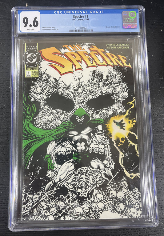 1992 Spectre #1 CGC 9.6 NM DC Comics Graded 1st Glow in the Dark Cover