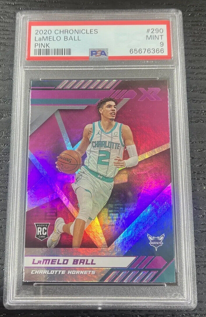 2020-21 Chronicles XR Lamelo Ball Pink #290 RC Rookie PSA 9