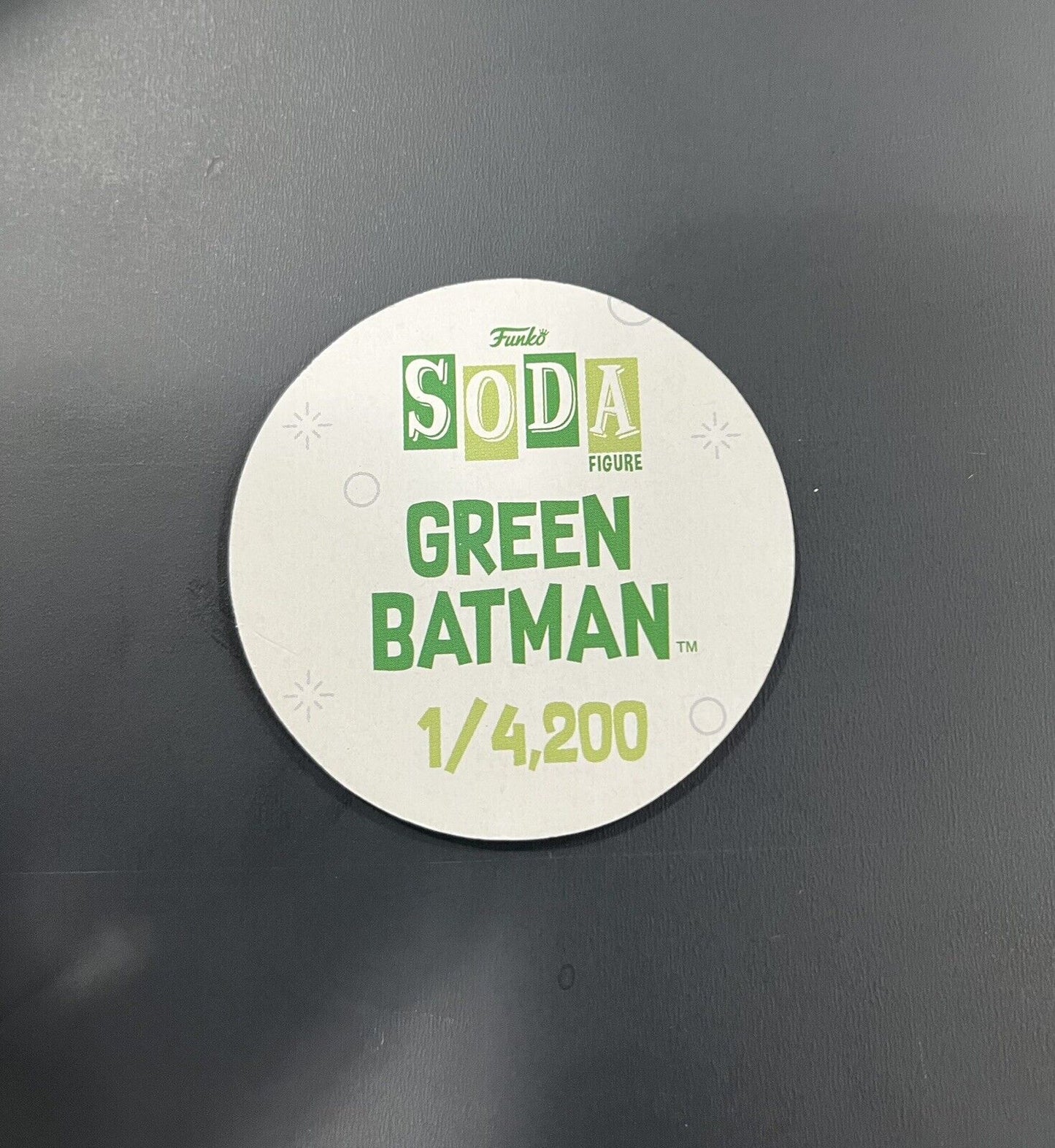 Funko Soda DC Spring Convention 2020 - Green Batman 1/4,200 Pcs