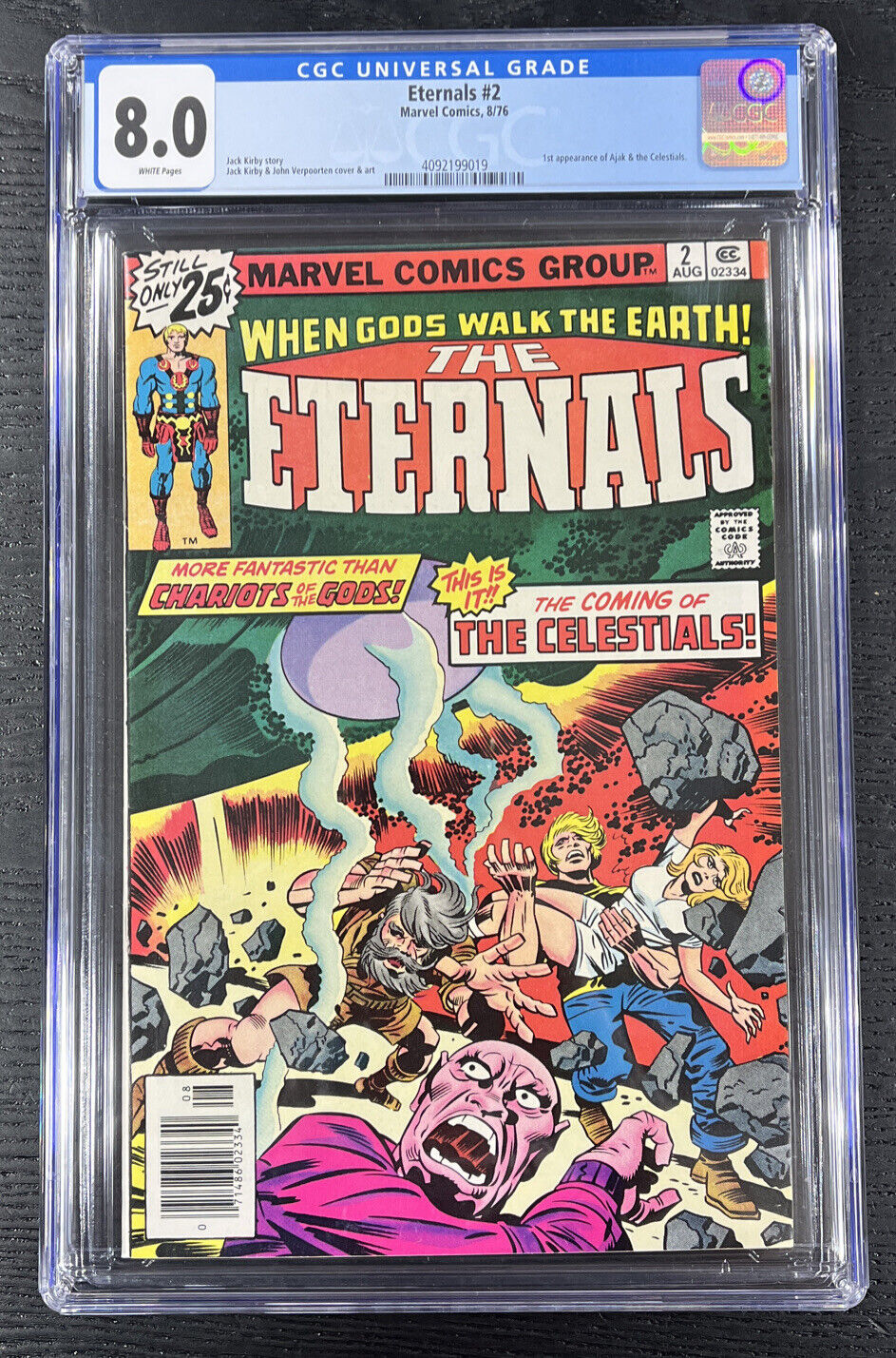 Eternals 2 CGC 8.0 Marvel Comics 1976 1st Ajak and the Celestials