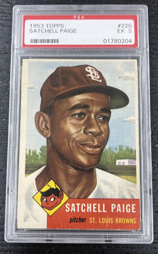 1953 Topps #220 Satchell Paige PSA 5