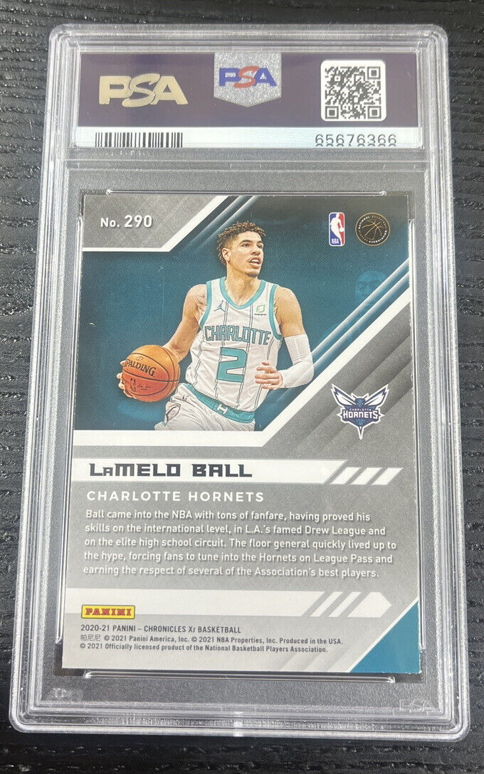 2020-21 Chronicles XR Lamelo Ball Pink #290 RC Rookie PSA 9