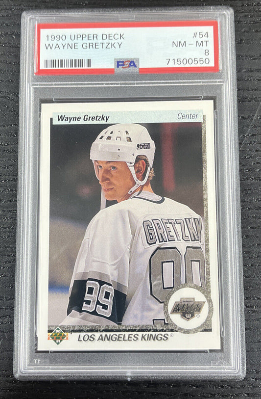 1990-91 Upper Deck #54 Wayne Gretzky Los Angeles Kings  PSA 8