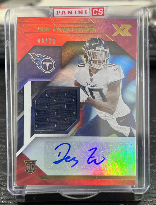 2021 Panini XR Football Dez Fitzpatrick RPA /75 Tennessee Titans