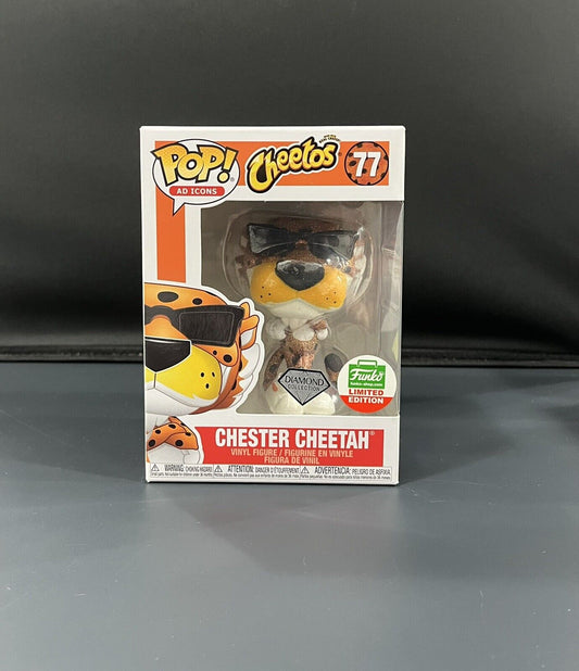 Funko Pop #77 Chester Cheetah Funko Limited Edition Diamond Collection Ad Icons