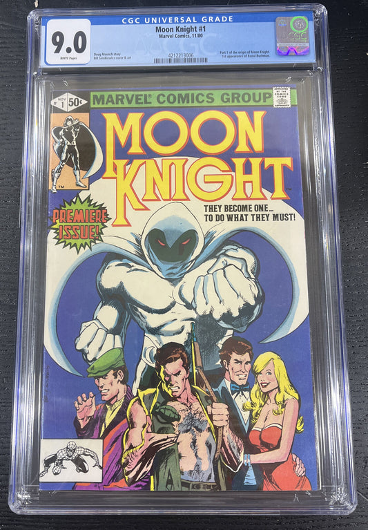 Moon Knight #1 Marvel Comics 1980 CGC 9.0 Premier Issue